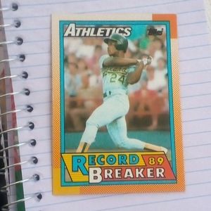 🔥RICKEY HENDERSON 1991 TOPPS